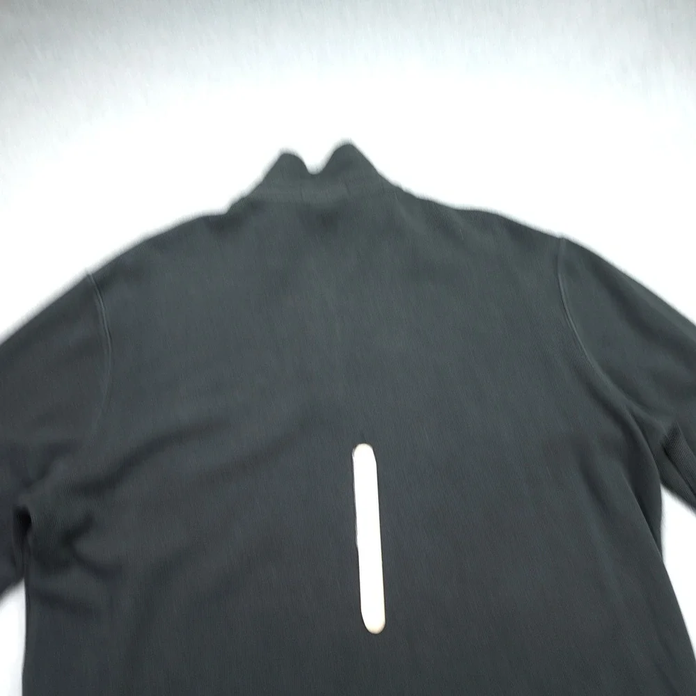 Polo Ralph Lauren Pullover Mens XL Black Estate Rib Sweater 1/4‎ Zip Cotton